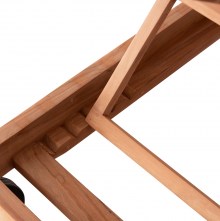 74574 ΞΑΠΛΩΣΤΡΑ ΜΕ ΡΟΔΕΣ STELLANO HM6159 ΞΥΛΟ ΤΕΑΚ ΣΕ ΦΥΣΙΚΟ ΧΡΩΜΑ 200x65x31Υεκ.