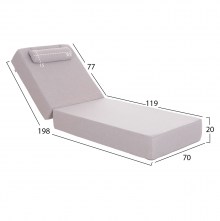 74602 ΜΑΞΙΛΑΡΙ ΞΑΠΛΩΣΤΡΑΣ KIHEI HM21094.01 OLEFIN ΨΑΡΟΚΟΚΚΑΛΟ ΜΕ FOAM 198x70x20Υεκ