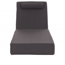 74604 ΜΑΞΙΛΑΡΙ ΞΑΠΛΩΣΤΡΑΣ KIHEI HM21094.03 OLEFIN ΣΚΟΥΡΟ ΓΚΡΙ ΜΕ FOAM 198x70x20Υεκ