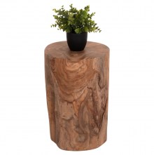 74637 ΒΟΗΘΗΤΙΚΟ ΤΡΑΠΕΖΑΚΙ/ΣΚΑΜΠΟ TRONCO HM9374.21 ΞΥΛΟ TEAK--ΦΥΣΙΚΟ Φ30x45Υεκ.