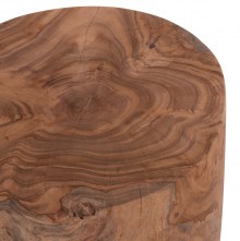 74637 ΒΟΗΘΗΤΙΚΟ ΤΡΑΠΕΖΑΚΙ/ΣΚΑΜΠΟ TRONCO HM9374.21 ΞΥΛΟ TEAK--ΦΥΣΙΚΟ Φ30x45Υεκ.