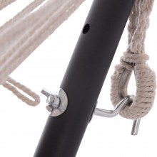 74960 ΑΙΩΡΑ CRAVE HM6304.02 ΑΝΘΡΑΚΙ ΜΕΤΑΛΛΙΚΟΣ ΣΚΕΛΕΤΟΣ--ΜΠΕΖ ΥΦΑΣΜΑ 265x93x105Υεκ