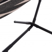 74962 ΑΙΩΡΑ CRAVE HM6304.03 ΑΝΘΡΑΚΙ ΜΕΤΑΛ. ΣΚΕΛΕΤΟΣ--ΜΠΛΕ ΠΑΝΙ ΜΕ ΛΕΥΚΗ ΡΙΓΑ 265x93x105Υεκ