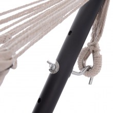 74962 ΑΙΩΡΑ CRAVE HM6304.03 ΑΝΘΡΑΚΙ ΜΕΤΑΛ. ΣΚΕΛΕΤΟΣ--ΜΠΛΕ ΠΑΝΙ ΜΕ ΛΕΥΚΗ ΡΙΓΑ 265x93x105Υεκ