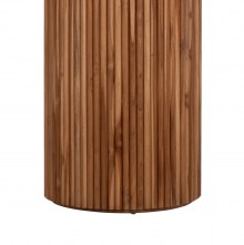 75586 ΤΡΑΠΕΖΙ ΤΡΑΠΕΖΑΡΙΑΣ ΣΤΡΟΓΓΥΛΟ RODER HM9896 ΞΥΛΟ ΤΕΑΚ- 3εκ. πάχος επιφ.- Φ130x79,5Υεκ