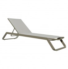 75728 ΞΑΠΛΩΣΤΡΑ ΑΛΟΥΜΙΝΙΟΥ MARIMAR HM6562.03 ΣΚΕΛΕΤΟΣ TAUPE & TEXTILENE ΜΠΕΖ 218x67x31Υεκ