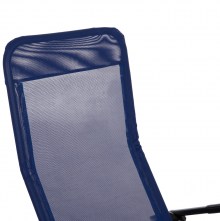 76802 ΞΑΠΛΩΣΤΡΑ ΚΟΥΝΙΣΤΗ SWINGSAND HM6553.05 ΜΠΛΕ TEXTILENE--ΜΑΥΡΟ ΜΕΤΑΛΛΟ 143x60x94Υεκ