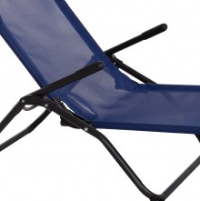76802 ΞΑΠΛΩΣΤΡΑ ΚΟΥΝΙΣΤΗ SWINGSAND HM6553.05 ΜΠΛΕ TEXTILENE--ΜΑΥΡΟ ΜΕΤΑΛΛΟ 143x60x94Υεκ