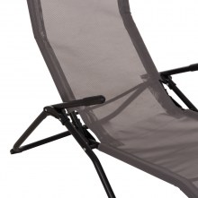 76820 ΞΑΠΛΩΣΤΡΑ ΚΟΥΝΙΣΤΗ SWINGSAND HM6553.01 ΓΚΡΙ TEXTILENE--ΜΑΥΡΟ ΜΕΤΑΛΛΟ 143x60x94Υεκ
