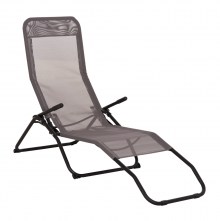 76820 ΞΑΠΛΩΣΤΡΑ ΚΟΥΝΙΣΤΗ SWINGSAND HM6553.01 ΓΚΡΙ TEXTILENE--ΜΑΥΡΟ ΜΕΤΑΛΛΟ 143x60x94Υεκ