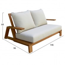 77022 ΣΕΤ ΣΑΛΟΝΙ LOUNGE 4ΤΜΧ MIREX HM6521 ΞΥΛΟ ΑΚΑΚΙΑΣ--ΠΟΛΥΕΣΤΕΡΙΚΑ ΜΑΞΙΛΑΡΙΑ ΕΚΡΟΥ