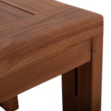 77242 LOUNGE ΣΕΤ KIOTO HM10960 ΤΡΑΠΕΖΑΚΙ & 2 ΠΟΛΥΘΡΟΝΕΣ--ΞΥΛΟ TEAK--ΜΠΕΖ ΜΑΞΙΛΑΡΙΑ