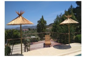 Ομπρέλα CAPRI απο ξύλινες βέργες