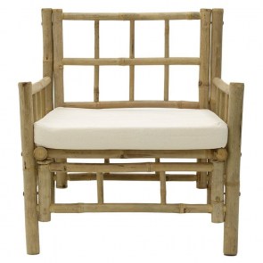 ΠΟΛΥΘΡΟΝΑ ME ΜΑΞΙΛΑΡΙ ΜΠΑΜΠΟΥ NATURAL/ΛΕΥΚΗ 70Χ70Χ80/42