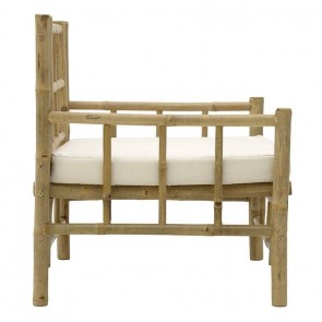 ΠΟΛΥΘΡΟΝΑ ME ΜΑΞΙΛΑΡΙ ΜΠΑΜΠΟΥ NATURAL/ΛΕΥΚΗ 70Χ70Χ80/42