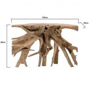 ΚΟΝΣΟΛΑ ΑΠΟ ΜΑΣΙΦ ΞΥΛΟ ΝΑTURAL 120X40X80