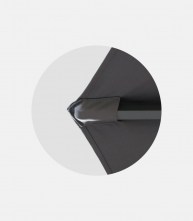 Πάνινη ομπρέλα βαρέως τύπου γκρι