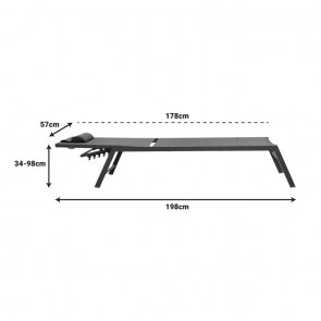 pak-152-000012-6 ΞΑΠΛΩΣΤΡΑ KIARA PAKOWORLD ΑΛΟΥΜΙΝΙΟ-TEXTILENE ΑΝΘΡΑΚΙ ΣΤΟΙΒΑΖΟΜΕΝΗ