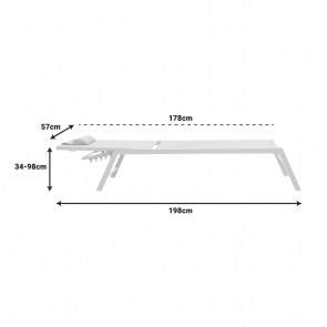 pak-152-000013-5 ΞΑΠΛΩΣΤΡΑ KIARA PAKOWORLD ΑΛΟΥΜΙΝΙΟ ΛΕΥΚΟ-TEXTILENE ΜΠΕΖ