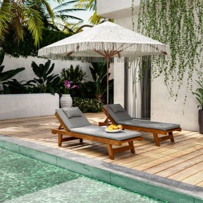 pak-220-000002-1 ΟΜΠΡΕΛΑ BRILIE PAKOWORLD ΞΥΛΟ-ΜΑΚΡΑΜΕ Φ2.70X2.60 M ΕΚΡΟΥ