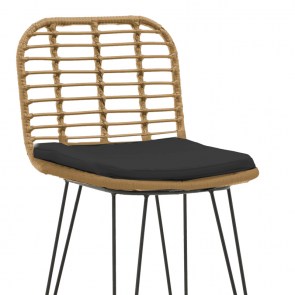 pak-286-000001-4 ΣΚΑΜΠΟ ΜΠΑΡ NAOKI PAKOWORLD ΜΕ ΜΑΞΙΛΑΡΙ PE ΦΥΣΙΚΟ-ΜΕΤΑΛΛΟ ΜΑΥΡΟ ΠΟΔΙ 46X56X110ΕΚ