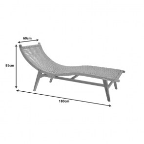pak-336-000021-6 ΞΑΠΛΩΣΤΡΑ REBELISE PAKOWORLD ΣΚΕΛΕΤΟΣ TEAK ΞΥΛΟ ΚΑΙ PE ΣΧΟΙΝΙ ΣΕ ΦΥΣΙΚΗ ΑΠΟΧΡΩΣΗ 60X180X85ΕΚ