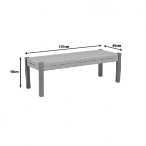 pak-340-000012-7 ΠΑΓΚΑΚΙ UMA PAKOWORLD TEAK ΞΥΛΟ ΚΑΙ PE ΣΧΟΙΝΙ ΣΕ ΦΥΣΙΚΗ ΑΠΟΧΡΩΣΗ 120X45X40ΕΚ