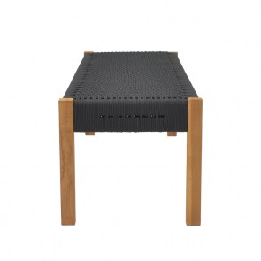 pak-340-000013-2 ΠΑΓΚΑΚΙ UMA PAKOWORLD TEAK ΞΥΛΟ ΚΑΙ ΣΧΟΙΝΙ ΣΕ ΜΑΥΡΗ ΑΠΟΧΡΩΣΗ 120X45X40ΕΚ