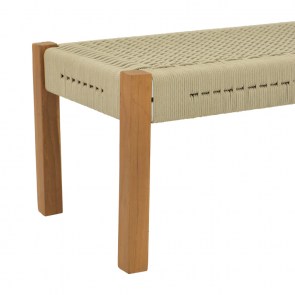 pak-340-000014-5 ΠΑΓΚΑΚΙ UMA PAKOWORLD TEAK ΞΥΛΟ ΚΑΙ PE ΣΧΟΙΝΙ ΣΕ ΦΥΣΙΚΗ ΑΠΟΧΡΩΣΗ 150X45X40ΕΚ