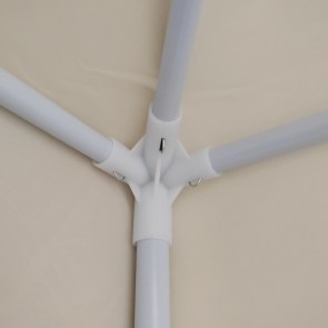 pak-401-000007-3 ΚΙΟΣΚΙ GAZEBO PAKOWORLD ΜΕΤΑΛΛΙΚΟΣ ΣΚΕΛΕΤΟΣ - ΥΦΑΣΜΑ ΜΠΕΖ 3X3M