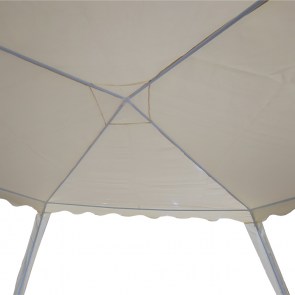 pak-401-000007-4 ΚΙΟΣΚΙ GAZEBO PAKOWORLD ΜΕΤΑΛΛΙΚΟΣ ΣΚΕΛΕΤΟΣ - ΥΦΑΣΜΑ ΜΠΕΖ 3X3M