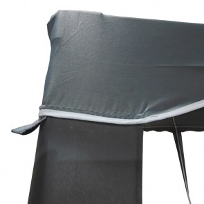 pak-401-000008-4 ΚΙΟΣΚΙ GAZEBO PAKOWORLD ΜΕΤΑΛΛΙΚΟΣ ΣΚΕΛΕΤΟΣ - ΥΦΑΣΜΑ ΑΝΘΡΑΚΙ 3X3M