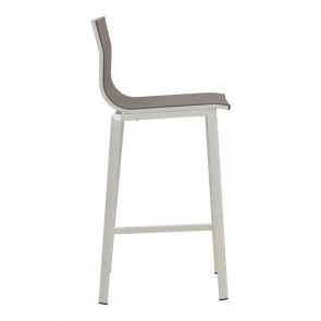 pak-404-000029-3 ΣΚΑΜΠΟ ΜΠΑΡ MELINA PAKOWORLD ΣΤΟΙΒΑΖΟΜΕΝΗ ΑΛΟΥΜΙΝΙΟ ΣΕ ΛΕΥΚΗ- TEXTLINE ΣΕ ΓΚΡΙ ΑΠΟΧΡΩΣΗ 57X52,5X106,5ΕΚ