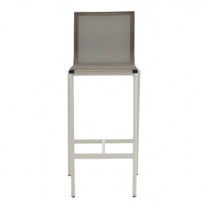 pak-404-000029-4 ΣΚΑΜΠΟ ΜΠΑΡ MELINA PAKOWORLD ΣΤΟΙΒΑΖΟΜΕΝΗ ΑΛΟΥΜΙΝΙΟ ΣΕ ΛΕΥΚΗ- TEXTLINE ΣΕ ΓΚΡΙ ΑΠΟΧΡΩΣΗ 57X52,5X106,5ΕΚ