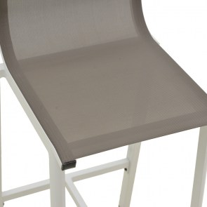 pak-404-000029-7 ΣΚΑΜΠΟ ΜΠΑΡ MELINA PAKOWORLD ΣΤΟΙΒΑΖΟΜΕΝΗ ΑΛΟΥΜΙΝΙΟ ΣΕ ΛΕΥΚΗ- TEXTLINE ΣΕ ΓΚΡΙ ΑΠΟΧΡΩΣΗ 57X52,5X106,5ΕΚ