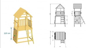 shw-008.001.004.001_-_1,50-2-8397 ΞΥΛΙΝΟΣ ΠΥΡΓΟΣ BELVEDERE ΜΕ ΠΡΟΕΚΤΑΣΗ ΠΥΡΓΟΣ BELVEDERE ΜΕ ΥΨΟΣ ΤΣΟΥΛΗΘΡΑΣ 150ΕΚ. ΚΑΙ ΠΡΟΕΚΤΑΣΗ