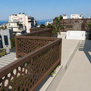 shw-10-99931-24038 ΞΥΛΙΝΗ ΚΟΛΩΝΑ ΟΡΙΖΟΝΤΙΑΣ ΣΤΗΡΙΞΗΣ ΚΑΦΑΣΩΤΟΥ PP 4,5 X 7 X 96,5ΕΚ. ΚΑΦΕ