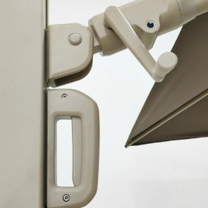 shw-20204-20396 PREMIUM ΠΕΡΙΣΤΡΕΦΟΜΕΝΗ ΟΜΠΡΕΛΑ ΚΗΠΟΥ 2.6X3.5M ΜΠΕΖ TAUPE