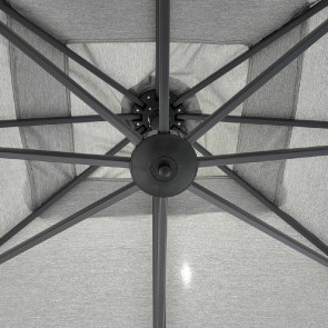 shw-20205-20402 PREMIUM ΠΕΡΙΣΤΡΕΦΟΜΕΝΗ ΟΜΠΡΕΛΑ ΚΗΠΟΥ 2.6X3.5M ΑΝΘΡΑΚΙ ΓΚΡΙ