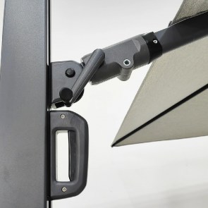 shw-20205-20403 PREMIUM ΠΕΡΙΣΤΡΕΦΟΜΕΝΗ ΟΜΠΡΕΛΑ ΚΗΠΟΥ 2.6X3.5M ΑΝΘΡΑΚΙ ΓΚΡΙ