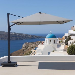 shw-20208-20429 PREMIUM ΠΕΡΙΣΤΡΕΦΟΜΕΝΗ ΟΜΠΡΕΛΑ ΚΗΠΟΥ 3X3M ΑΝΘΡΑΚΙ ΓΚΡΙ