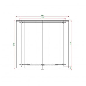 shw-251250-20918 ΞΥΛΙΝΟ ΣΠΙΤΑΚΙ – ΑΠΟΘΗΚΗ ΚΗΠΟΥ 246 × 246 ΕΚ.