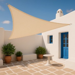 shw-30626-20647 ΠΑΝΙ ΣΚΙΑΣΗΣ ΤΡΙΓΩΝΟ 280GSM PREMIUM 3,6 X 3,6 X 3,6M - ΕΚΡΟΥ