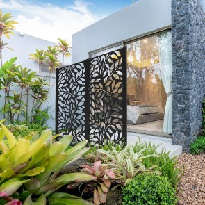 shw-33302-23440 ΔΙΑΚΟΣΜΗΤΙΚΟ ΠΑΝΕΛ ΚΗΠΟΥ JUNGLE ΜΕ ΠΛΑΙΣΙΟ - 180X90ΕΚ.