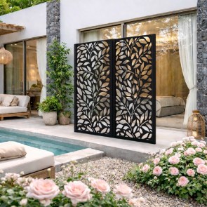 shw-33302-23441 ΔΙΑΚΟΣΜΗΤΙΚΟ ΠΑΝΕΛ ΚΗΠΟΥ JUNGLE ΜΕ ΠΛΑΙΣΙΟ - 180X90ΕΚ.