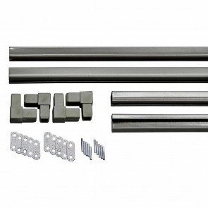 shw-33458-23483 ΚΙΤ ΠΛΑΙΣΙΟΥ C-CHANNEL ΓΙΑ ΚΑΦΑΣΩΤΑ – 240 × 120 ΕΚ. - ΓΚΡΙ