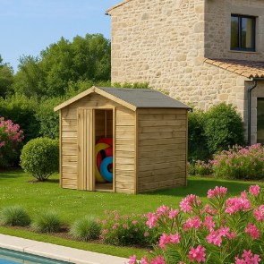 shw-400120-20884 ΞΥΛΙΝΟ ΣΠΙΤΑΚΙ – ΑΠΟΘΗΚΗ ΚΗΠΟΥ 180 × 135 ΕΚ.