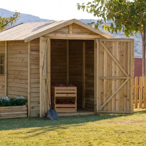 shw-400160-20896 ΞΥΛΙΝΟ ΣΠΙΤΑΚΙ – ΑΠΟΘΗΚΗ ΚΗΠΟΥ 225 × 225 ΕΚ.