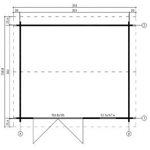 shw-405602-21691 ΞΥΛΙΝΟ ΣΠΙΤΙ ΦΑΙΔΡΑ 370 X 320 ΕΚ.