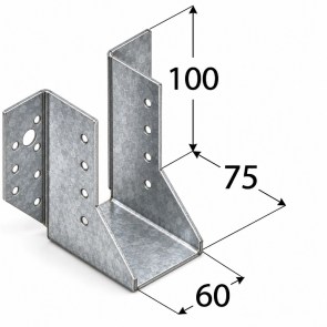 shw-4514-24985 ΔΟΚΟΘΗΚΗ ΓΑΛΒΑΝΙΖΕ 60 × 100 × 75 MM – ΠΑΧΟΣ 2,5 MM